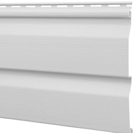 Vinyl Siding, Oregon Pride, D4.5 Dutch Lap, FROST WHITE, 12 ft length
