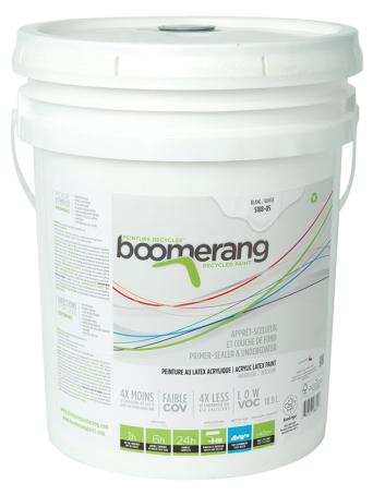Primer/Sealer/Undercoater, Interior, Latex, Boomerang, WHITE, 18.9 liter