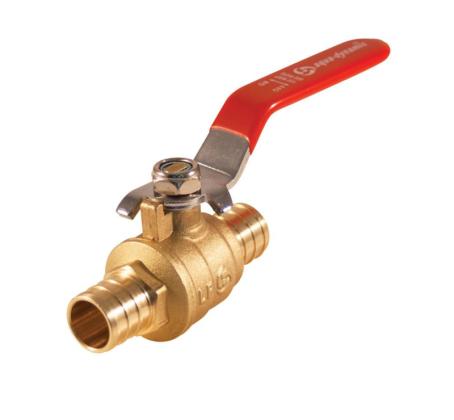 Line Stop, Straight, 1/4-Turn Ball Valve, Lever Handle, 1/2