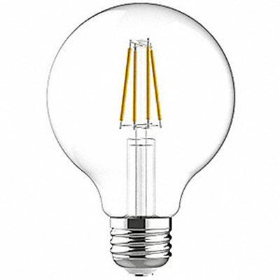 Light Bulb, LED Globe G25, 4.5 Watt, Warm White Clear, 1/pkg, Luminus