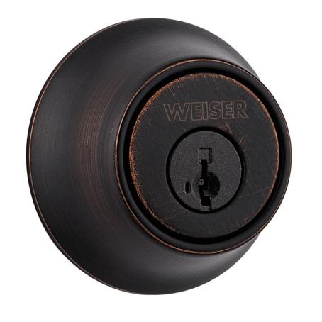 Deadbolt, Single Cylinder, WELCOME HOME, VENETIAN BRONZE, Weiser Builder Pack