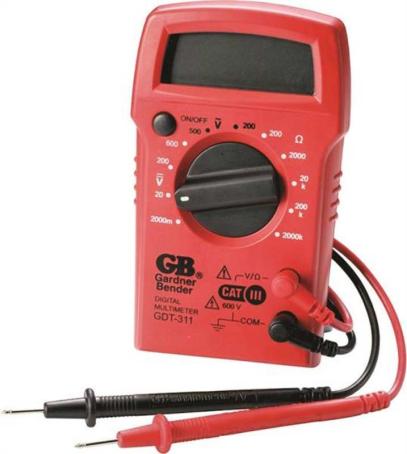 Multi-Meter, LCD Digital, 3 function, 11 Range Manual