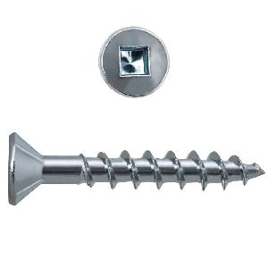 Particle Board Screw, Flat Head, #8 x 1-1/4