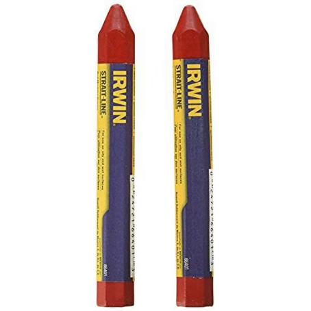 Lumber Crayon, RED, 2/pkg, Irwin