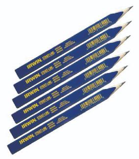 Carpenter Pencil, Wood, Medium, 6/pkg, Irwin