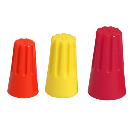 Wire Connectors, Assorted Orange/Red/Yellow, 15/pkg