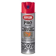 Marking Paint, Inverted Spray, Solvent Base, APWA RED, 482 gram, Krylon