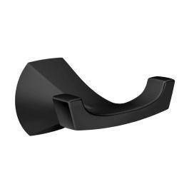 Robe Hook, Double, MATTE BLACK, Moen Lindor