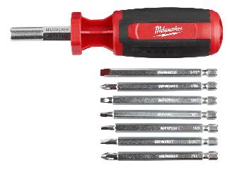 Multi-Driver, Asst. Screwdriver, w/7 Bits, Milwaukee
