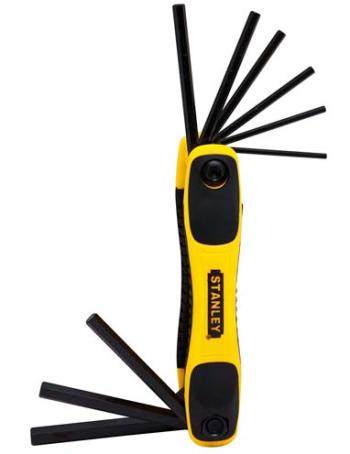 Hex Key Set, SAE, 9 piece, Stanley