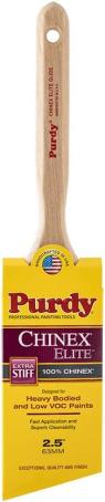 Paint Brush, Purdy CHINEX ELITE GLIDE, X-Stiff, Angular, 2-1/2
