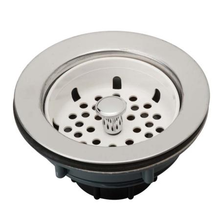 Strainer Basket Assembly, for Kitchen Sink, with Strainer, Rubber, Moen