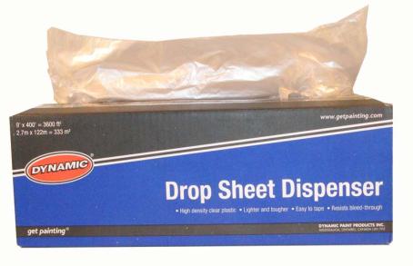 Poly, High Density Painters Plastic, .31mil, 9ft x 400ft per roll