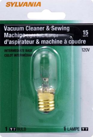 Light Bulb, Incandescent, Appliance E17, 15 Watt, Clear, 1/pkg (18174)
