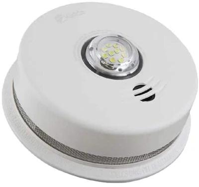 Smoke Alarm, 120 volt Hard-Wire with Sealed Backup, with Strobe & Voice Warning, Kidde (Meets Building Code For New Constructio