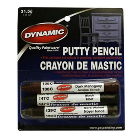 Putty Pencil, Dark Shades, 3/pkg, Dynamic