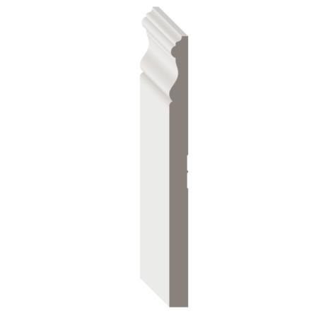Baseboard, MDF Primed, 1/2