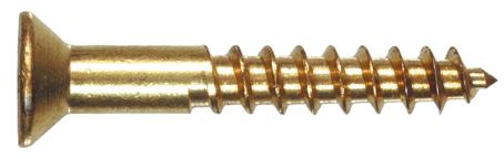 Wood Screws, Flat Head, #8 x 2-1/2