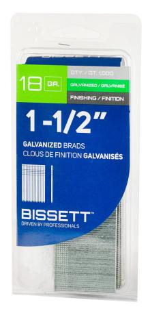 Brad Nails, 18 gauge, 1-1/2