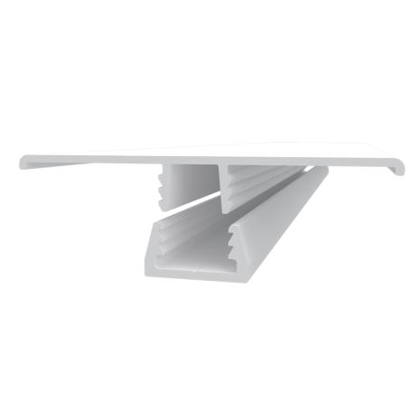 Trusscore, PVC Trim, WALL & CEILING, H+U-Trim Snap-Kit 2pc, 10', WHITE