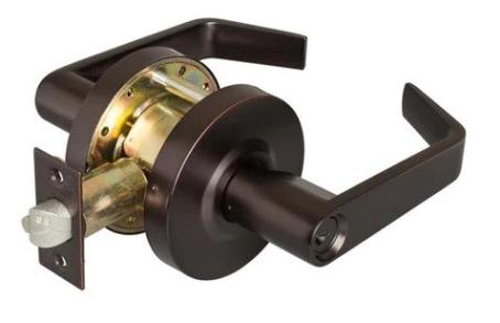 Storeroom Lever, 2600 Series, OIL-RUBBED BRONZE, w/ASA Strike (Standard Duty, Cylindrical, Grade 2, LC2686 ORB), Tell Box Pack