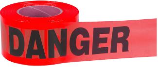 Danger Tape, RED, 3