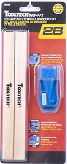 Carpenter Pencil, 4/pkg Plus Sharpener, Tooltech