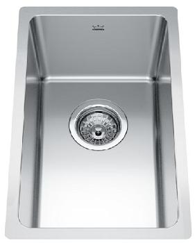 Bar/Utility Sink, Single Bowl, Undermount, Stainless 12