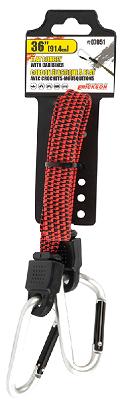 Bungee Cord, Flat w/Carabiners, 36