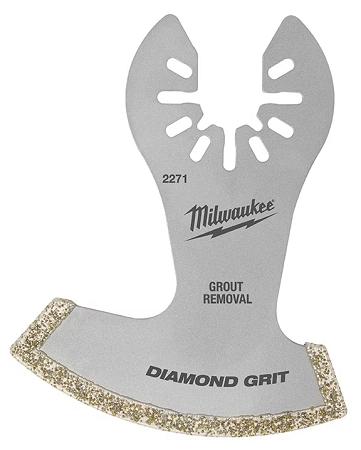 Oscillating Tool Blade,Carbide-Coated Blade for Grout & Mortar Removal, 1/pkg, Milwaukee.