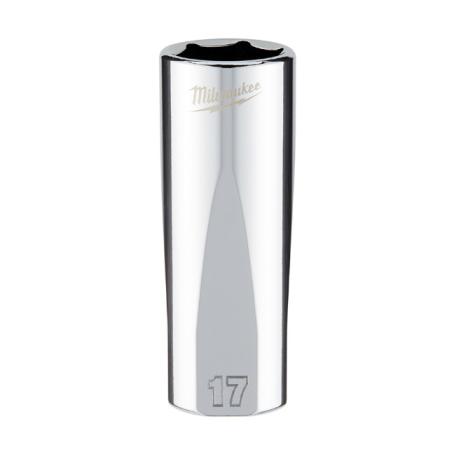 Socket, 17 mm, 6-Point, Deep, 3/8