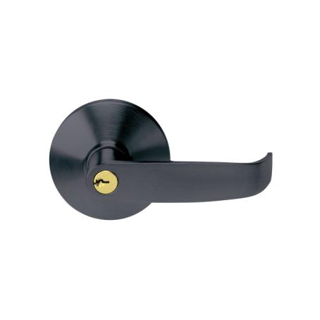 Exit Device Trim, Keyed Entry Lever, Matte Black, Tell Box Pack