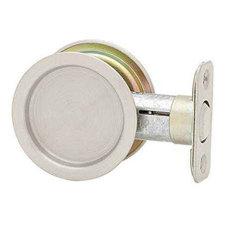 Pocket Door Passage Lock, Round, SATIN NICKEL, Weiser Builder Pack