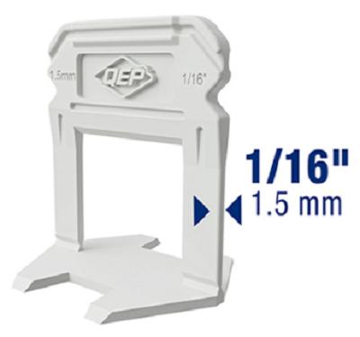 Tile Leveling/Spacing Clips, 1/16