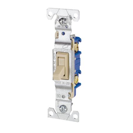 Switch, Single-Pole, Toggle, Ivory