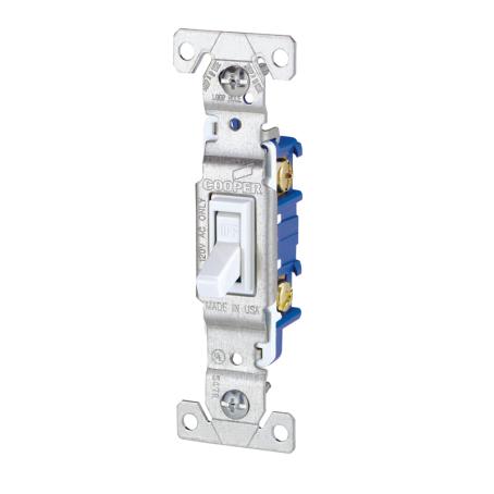 Switch, Single-Pole, Toggle, White