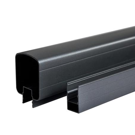 Top/Bottom Rail Set, 10 foot, TEXTURED BLACK , Regal Ideas
