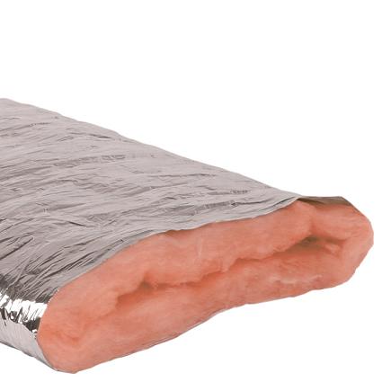 Duct Insulation Sleeve, Fibreglass/Poly, 4