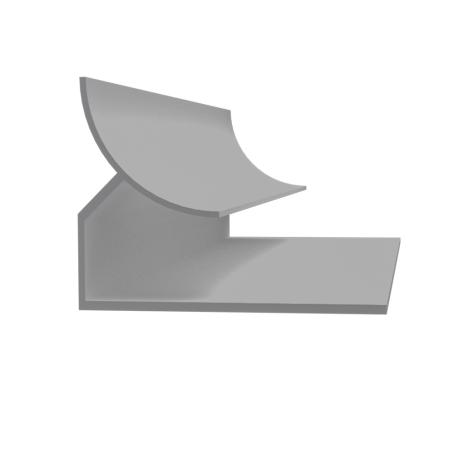 Trusscore, PVC Trim, WALL & CEILING, Inside Corner-Cove, 10 ft, GREY
