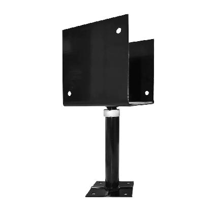 Deck Support, Adjustable, for 6x6 post, BLACK, Pylex