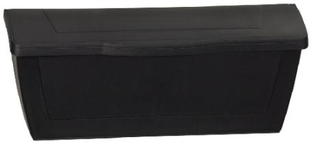 Mailbox, Horizontal Style, BLACK Plastic, ProDF
