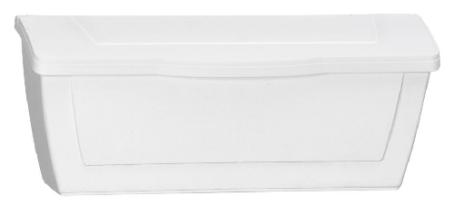 Mailbox, Horizontal Style, WHITE Plastic, ProDF