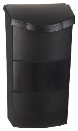 Mailbox, Pouch Style, BLACK Plastic, ProDF