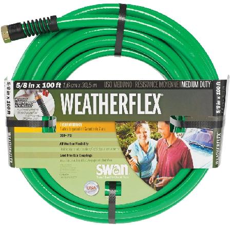 Garden Hose, 4-Ply PVC, 5/8