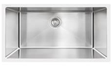Kitchen Sink, Single Bowl, Undermount, Stainless, w/Grid & Strainer, 30-inch, Presenza