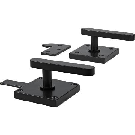 Gate Latch, Lever-Style, Modern, Black, Hillman 