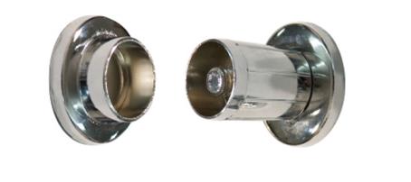Shower Rod Brackets, Chrome, Adjustable