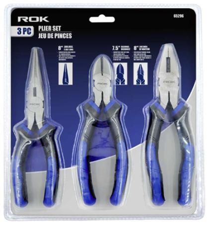 Plier Set, 3 Pieces, ROK