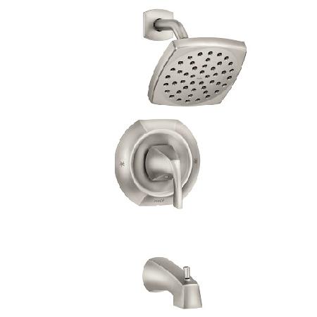 Tub/Shower Faucet, Single Lever, BRUSHED NICKEL, Moen LINDOR