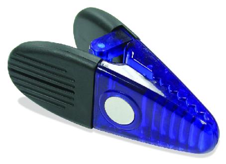 Magnetic Spring Clip, BLUE Poly, 2/pkg, Magnet Source 07506